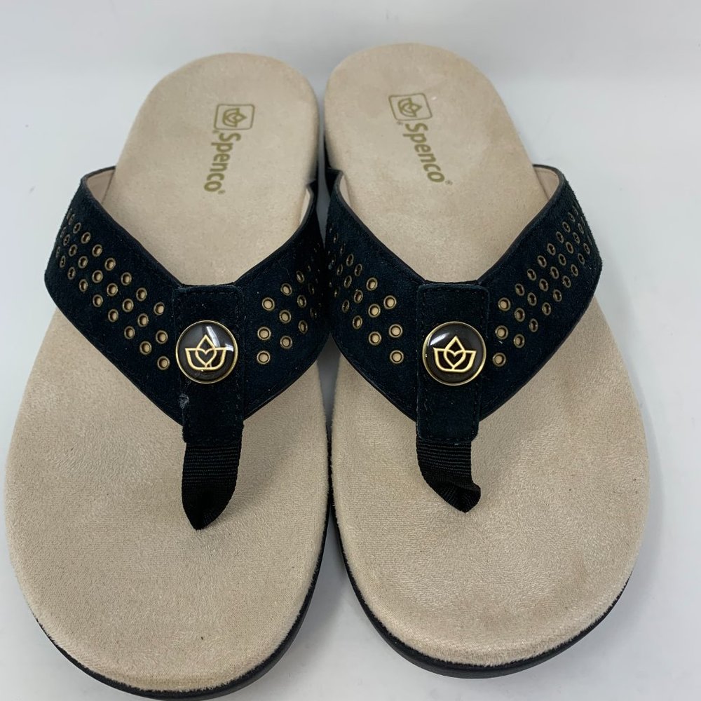 Spenco Laguna Black Flip Flop Women's Sandal 8.5 D (Medium-Wide)